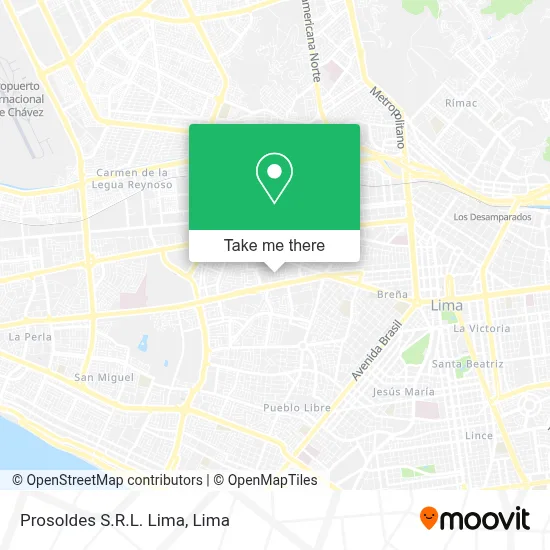Prosoldes S.R.L. Lima map