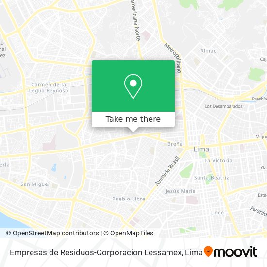 Empresas de Residuos-Corporación Lessamex map