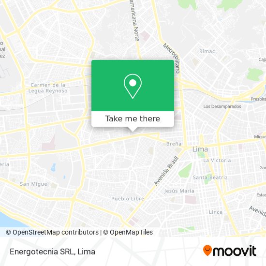 Mapa de Energotecnia SRL