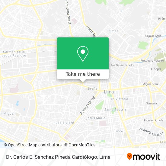Dr. Carlos E. Sanchez Pineda Cardiólogo map