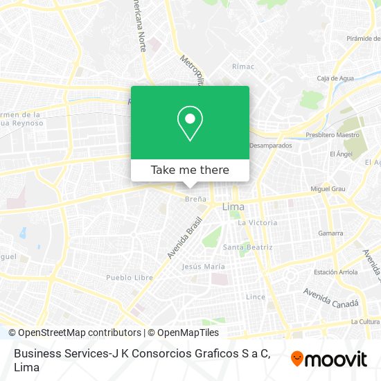 Business Services-J K Consorcios Graficos S a C map