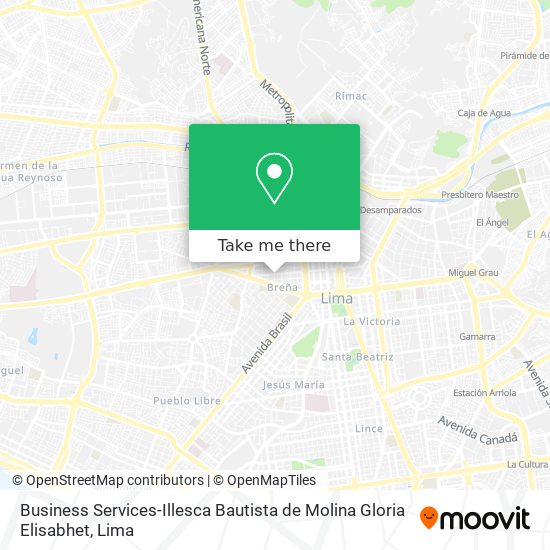Business Services-Illesca Bautista de Molina Gloria Elisabhet map