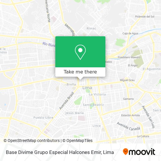 Base Divime Grupo Especial Halcones Emir map