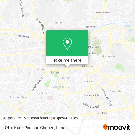 Mapa de Otto Kunz Pan con Chorizo