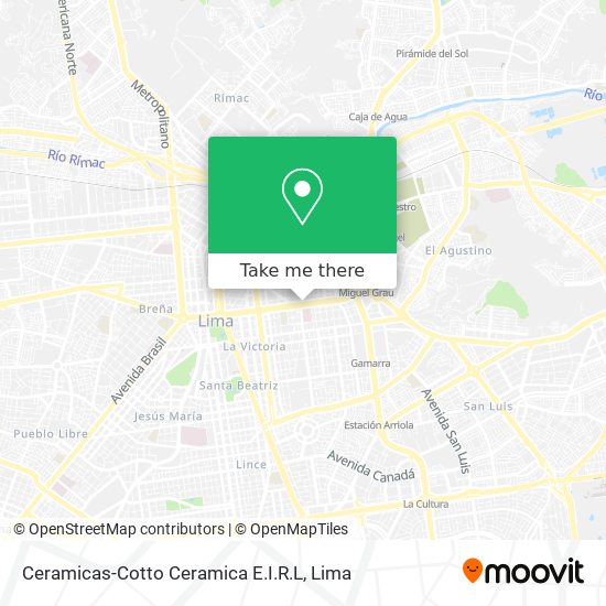 Ceramicas-Cotto Ceramica E.I.R.L map
