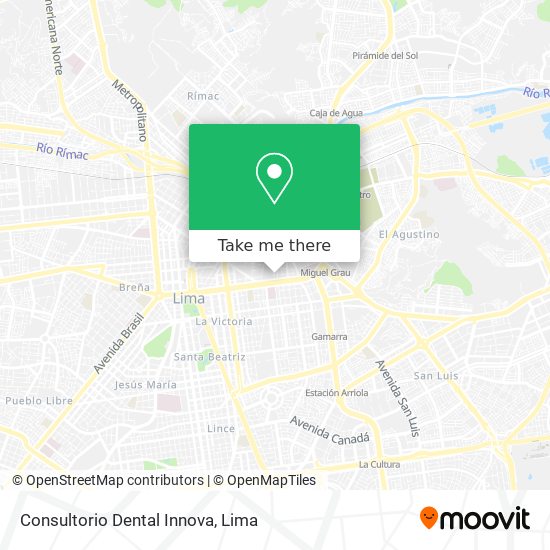 Mapa de Consultorio Dental Innova