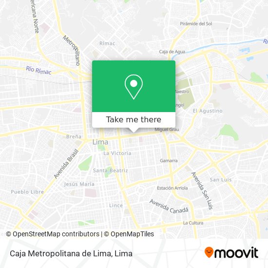 Caja Metropolitana de Lima map