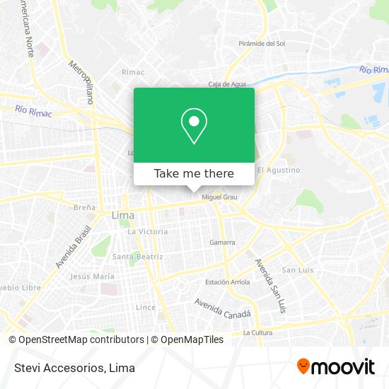 Stevi Accesorios map