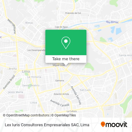 Mapa de Lex Iuris Consultores Empresariales SAC