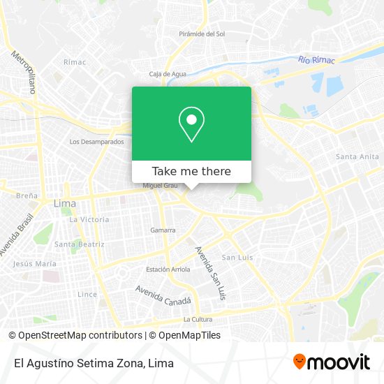 El Agustíno Setima Zona map