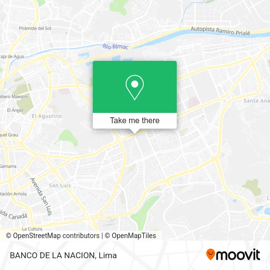 Mapa de BANCO DE LA NACION