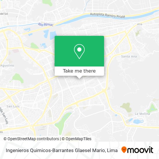 Ingenieros Quimicos-Barrantes Glaesel Mario map