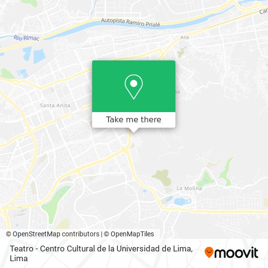 Teatro - Centro Cultural de la Universidad de Lima map