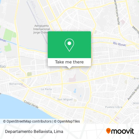 Mapa de Departamento Bellavista