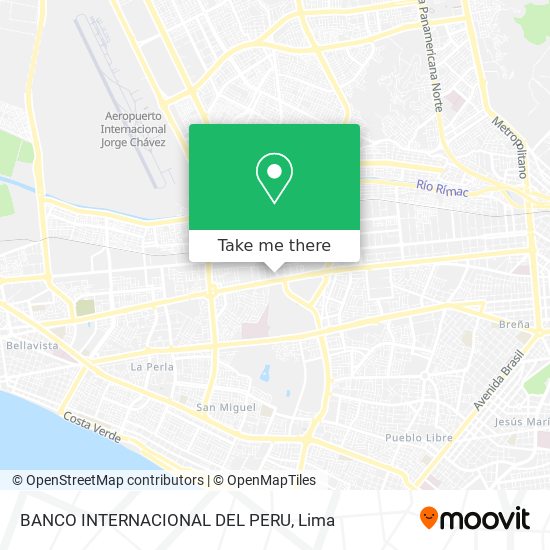 BANCO INTERNACIONAL DEL PERU map