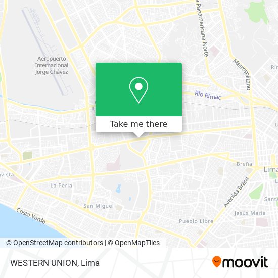 WESTERN UNION map