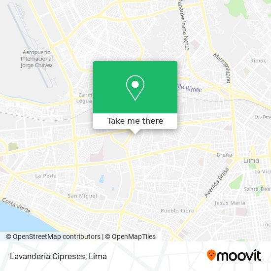 Mapa de Lavanderia Cipreses