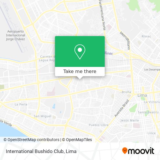 International Bushido Club map