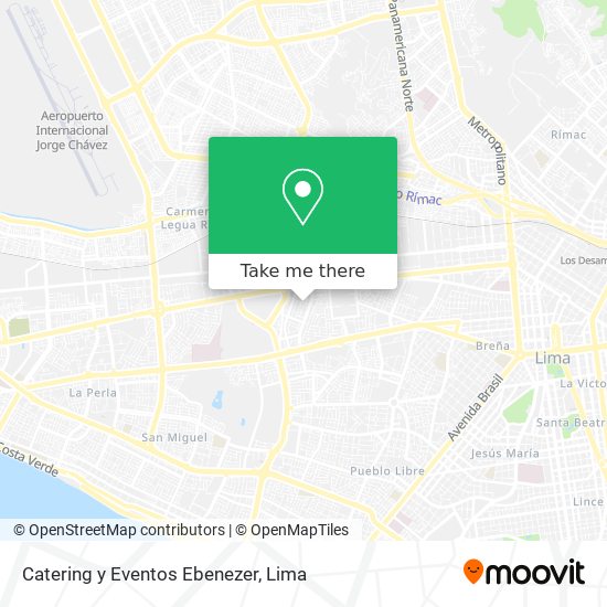 Catering y Eventos Ebenezer map