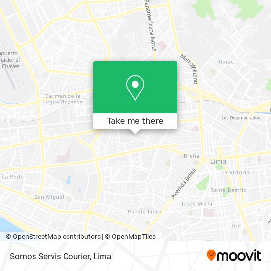 Somos Servis Courier map