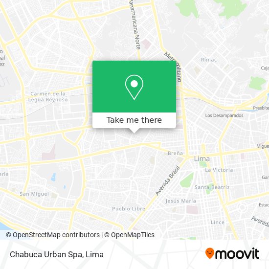 Chabuca Urban Spa map