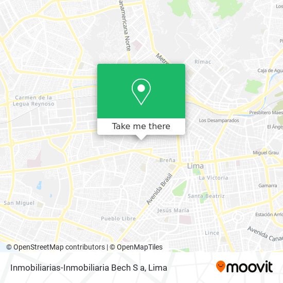 Inmobiliarias-Inmobiliaria Bech S a map