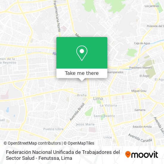 Federación Nacional Unificada de Trabajadores del Sector Salud - Fenutssa map