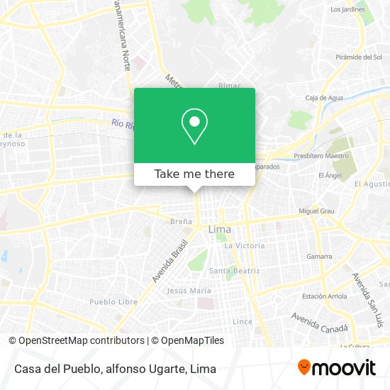 Casa del Pueblo, alfonso Ugarte map