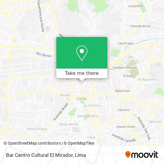Bar Centro Cultural El Mirador map