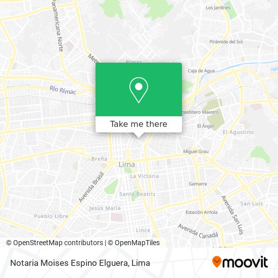 Notaria Moises Espino Elguera map