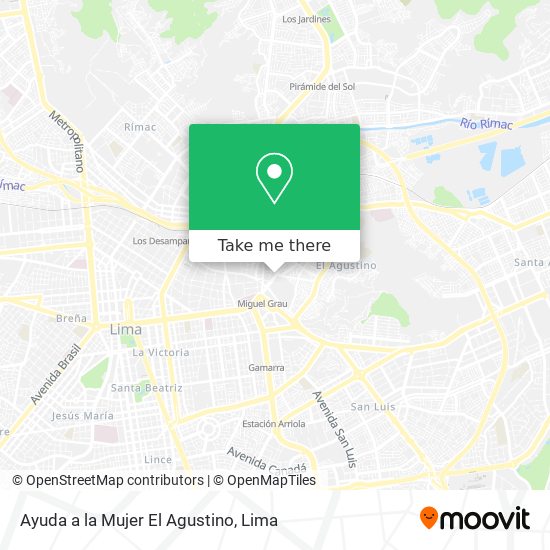 Mapa de Ayuda a la Mujer El Agustino