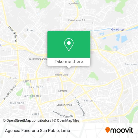 Agencia Funeraria San Pablo map