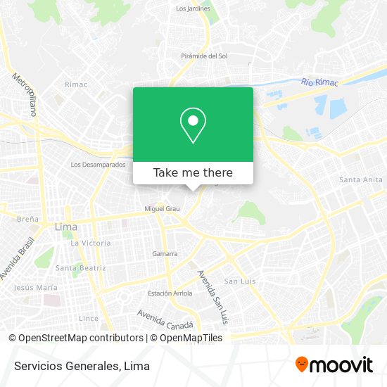 Servicios Generales map