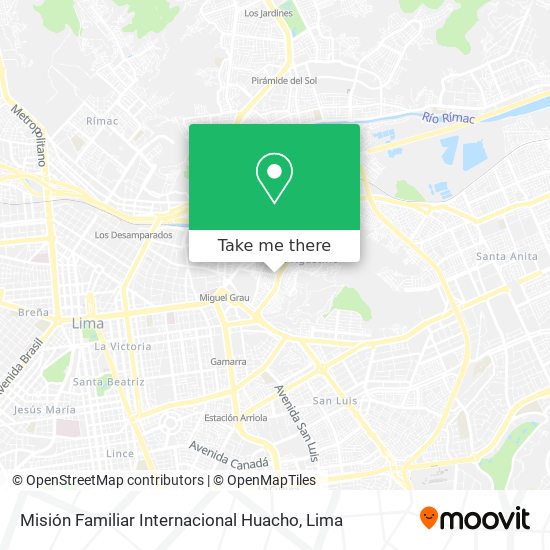 Misión Familiar Internacional Huacho map