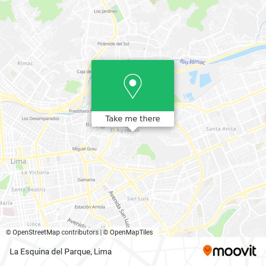 La Esquina del Parque map