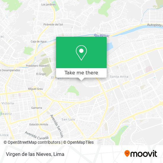 Mapa de Virgen de las Nieves