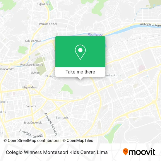 Mapa de Colegio Winners Montessori Kids Center