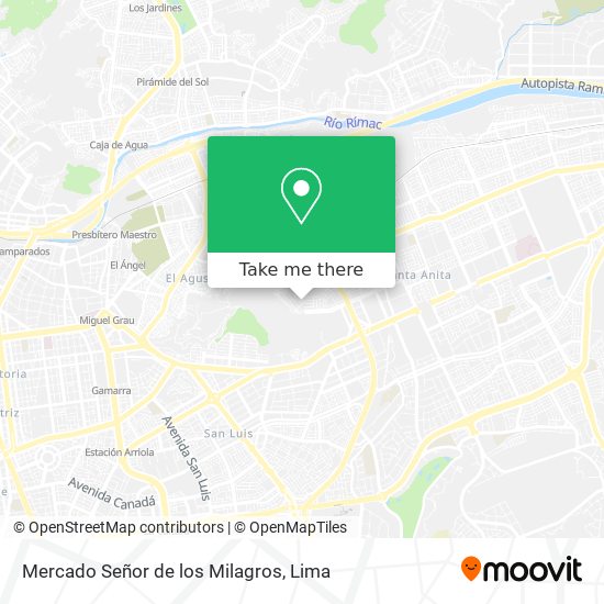 Mapa de Mercado Señor de los Milagros