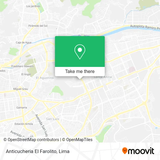 Mapa de Anticucheria El Farolito