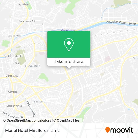 Mariel Hotel Miraflores map