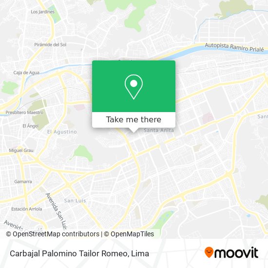 Carbajal Palomino Tailor Romeo map