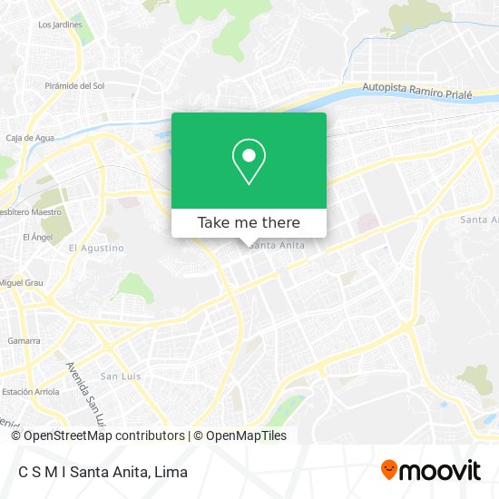 Mapa de C S M I Santa Anita