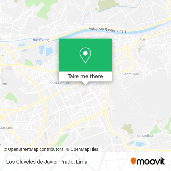 Los Claveles de Javier Prado map