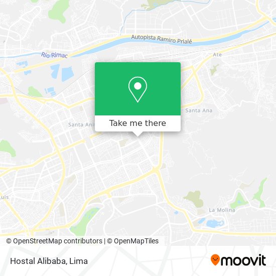 Hostal Alibaba map