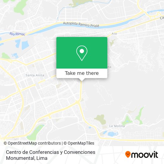 Mapa de Centro de Conferencias y Convenciones Monumental