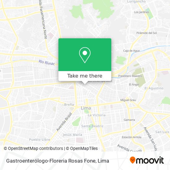 Gastroenterólogo-Floreria Rosas Fone map
