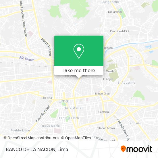 BANCO DE LA NACION map