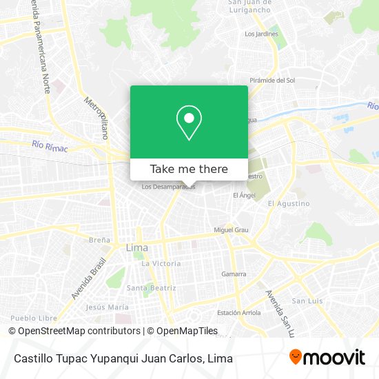 Castillo Tupac Yupanqui Juan Carlos map