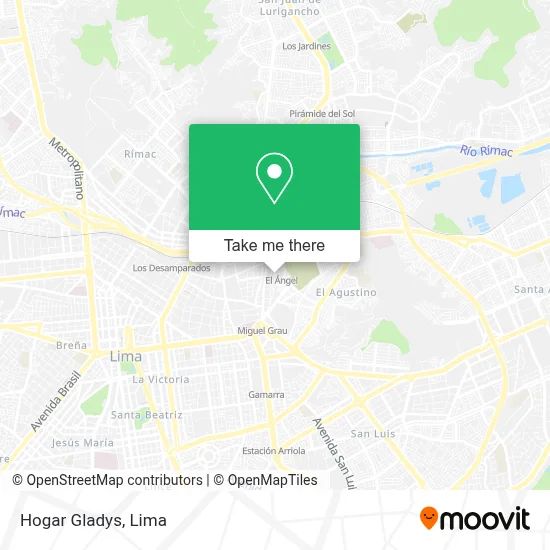 Hogar Gladys map