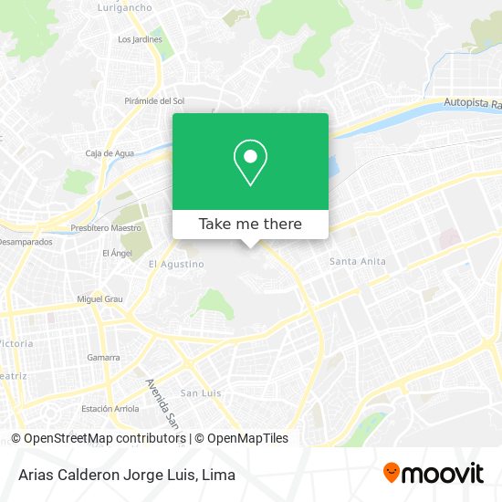 Mapa de Arias Calderon Jorge Luis